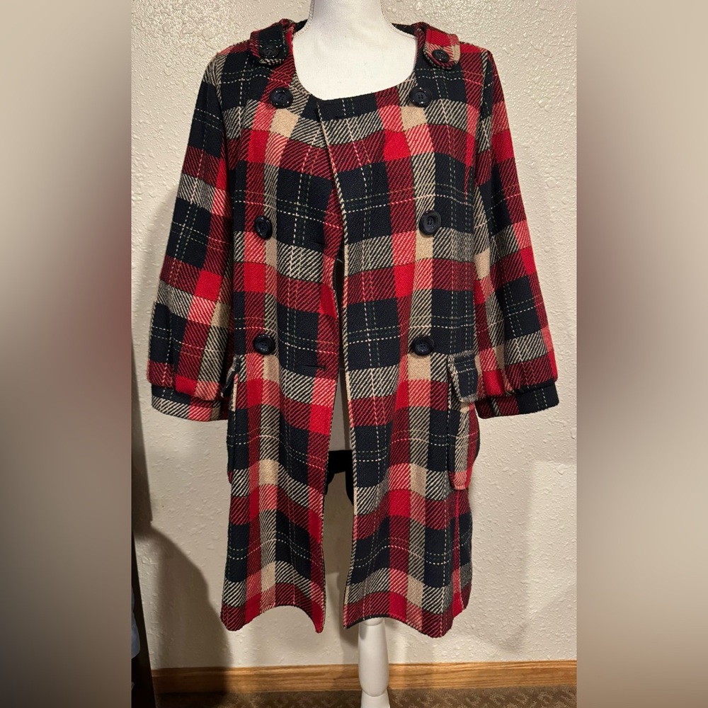 Anthropologie - 213 Helena Plaid Coat
